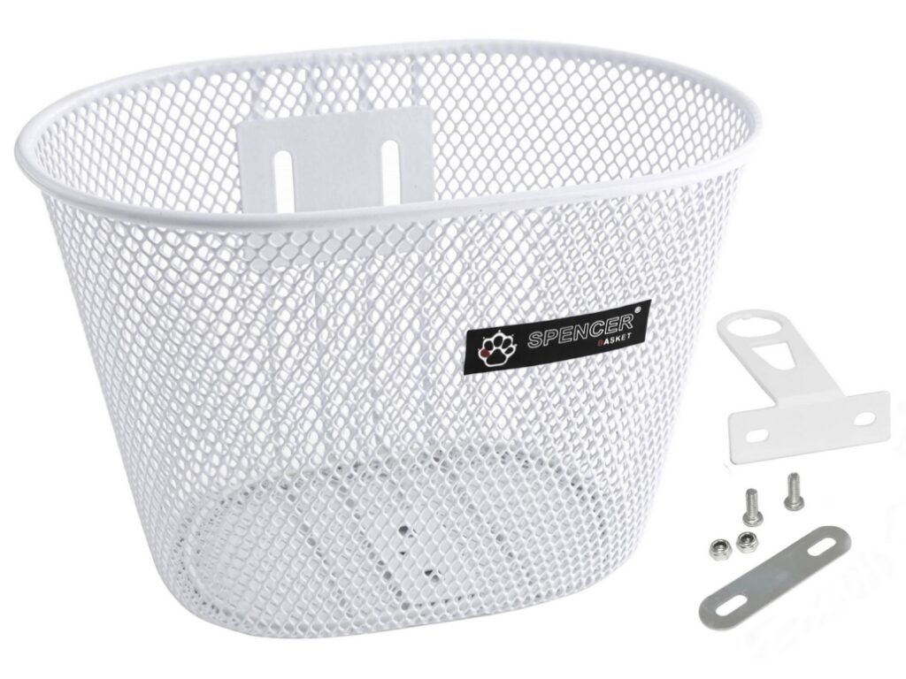 Esikorv 16-24″ rattale Spencer 25x17x18cm teras valge, 1″ kinnitusega
