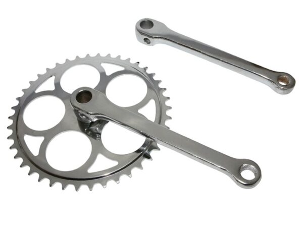 Vändad 170mm 46T kiiluga võllile Deepak, teras kroom