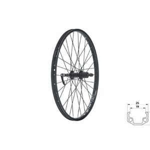 Tagajooks KLS Wasper 24" must, 7k kassetile
