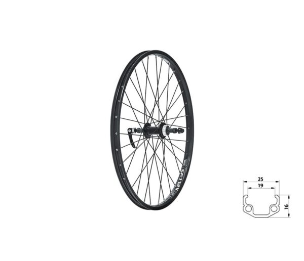 Tagajooks KLS Wasper 24" must, tirrile