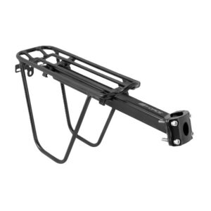 Pakiraam Force sadulapostile 25,0-31,6mm, alu must