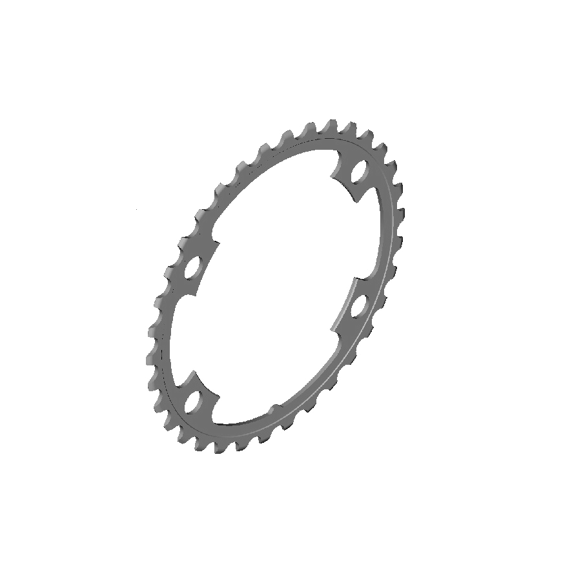 Hammasratas 34T Shimano Sora FC-R3000 2×9 käiku 4 auku BCD 110mm, teras hõbe